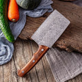 CMGF Damascus Steel Kitchen Knife – BBQ Meat & Veg Cleaver