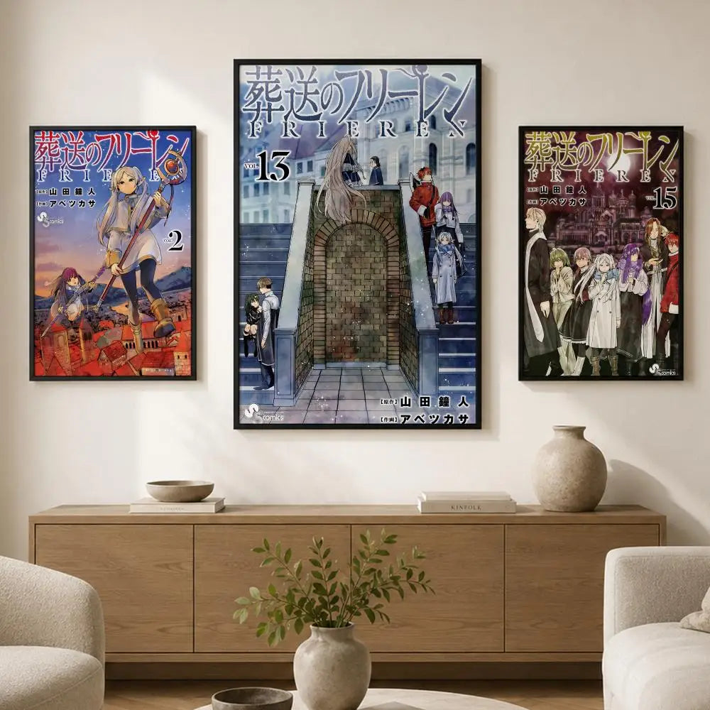 Sousou no Frieren Anime Wall Poster – Waterproof Self-Adhesive
