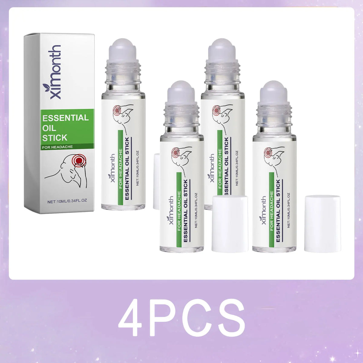 Lavender Calming Essential Oil Roll-On | Stress & Tension Blend