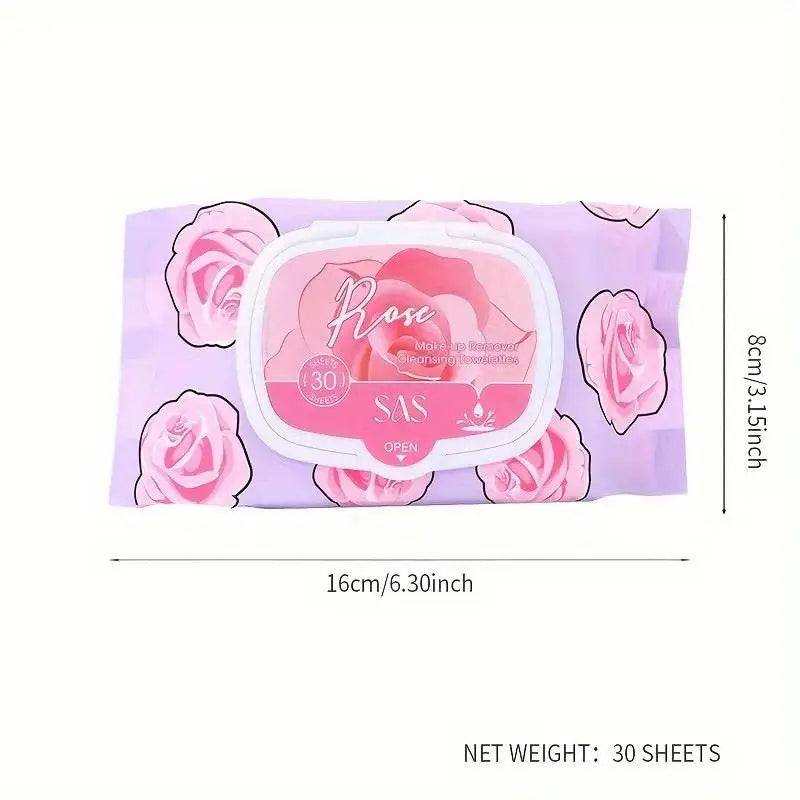 USHAS Makeup Remover Wipes – 30 Gentle Hypoallergenic Wipes