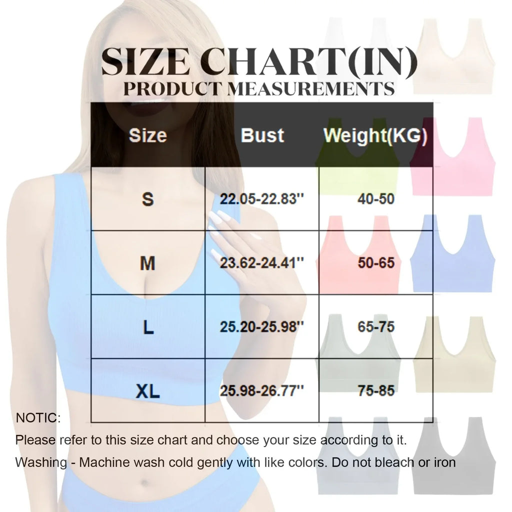 Women's Padded Y-Back Sports Bra – Yoga & Gym Workout Top