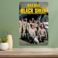 Baa Black Sheep TV Show Aluminum Metal Poster Sign | Retro Decor