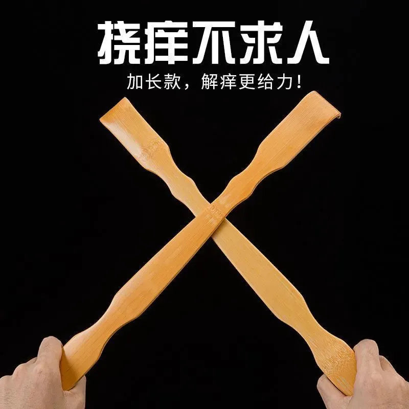 Bamboo Back Scratcher Aid Stick Scratching Massage Roller Long Wooden