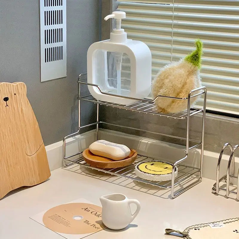 Stainless Steel Multi-Purpose Storage Rack & Organizer