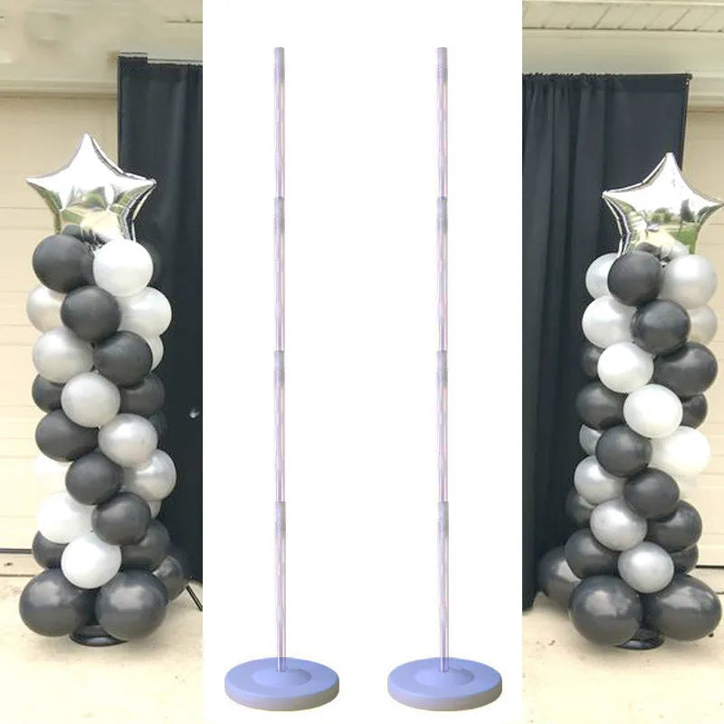130cm Clear Balloon Column Stand | Party Arch Holder