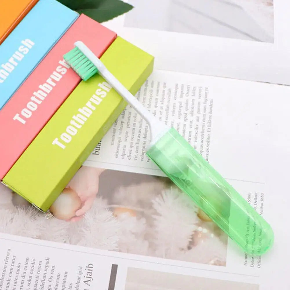 Foldable Travel Toothbrush – Soft Bristles, Camping & Hiking