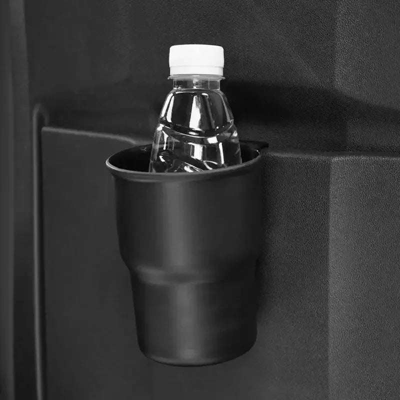 Multifunctional Car Cup Holder – Phone & Trash Organizer