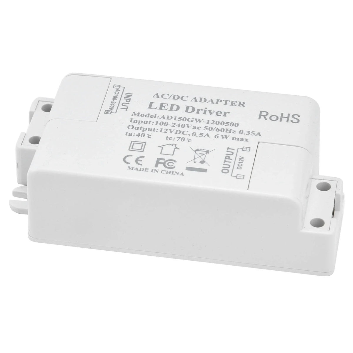 LED Power Driver Waterproof Input AC100 240V 0 35A Portable Output