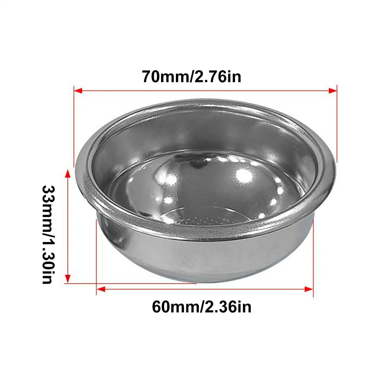 58mm Precision Portafilter Basket | Even Extraction Filter