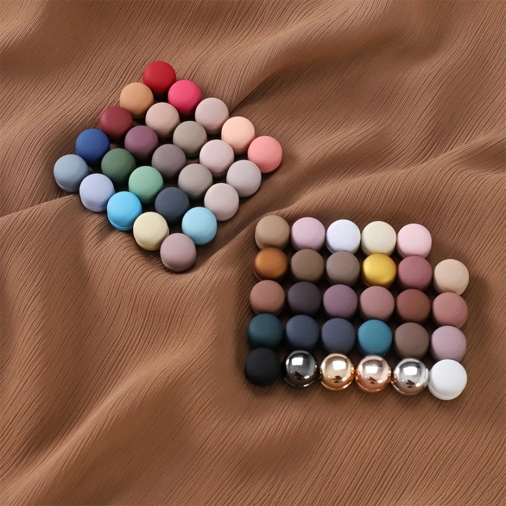 5-Pack Magnetic Brooch Clips – Zinc Alloy Scarf & Shawl Buckles