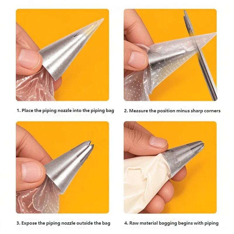 15-Piece Stainless Steel Piping Nozzles – Cake Decorating Tips Set