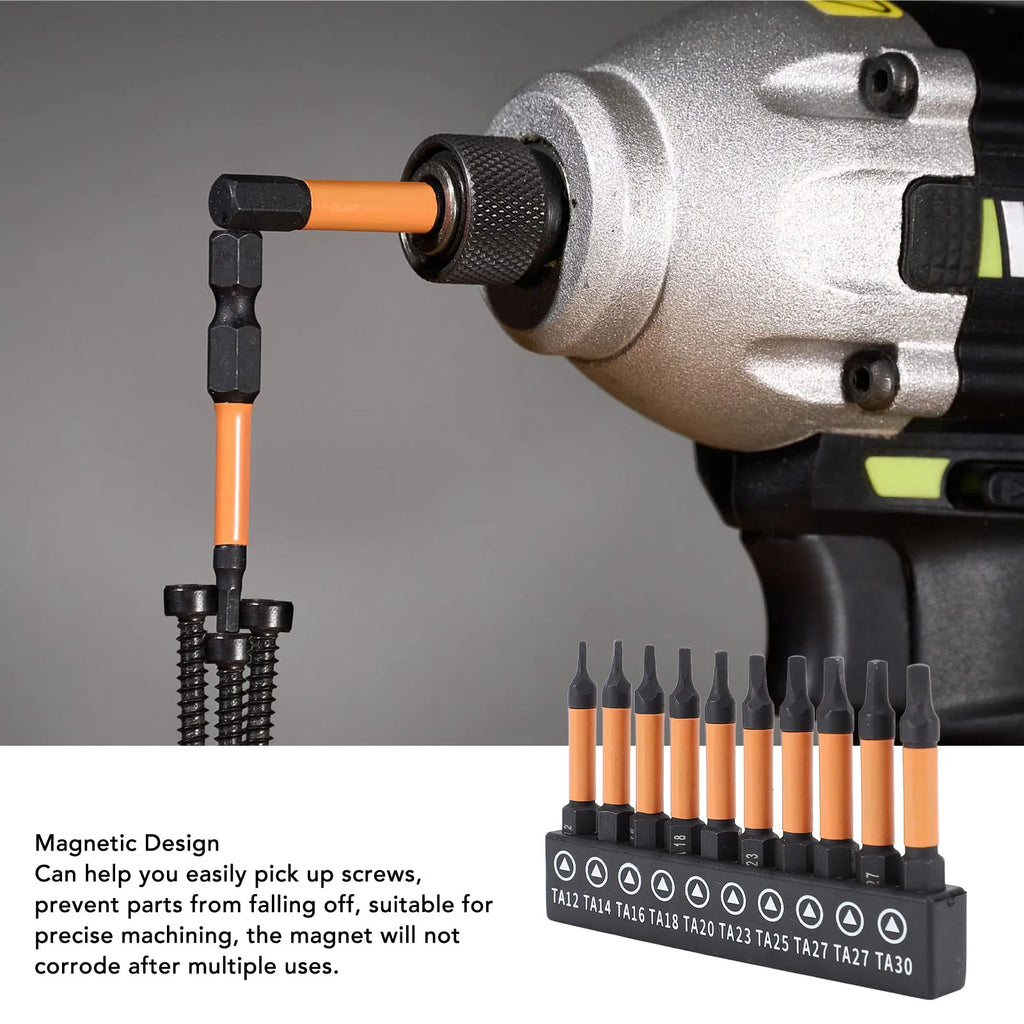 Triangular Drill Bit 1 Hex Shank Screwdriver Length Strength Storage