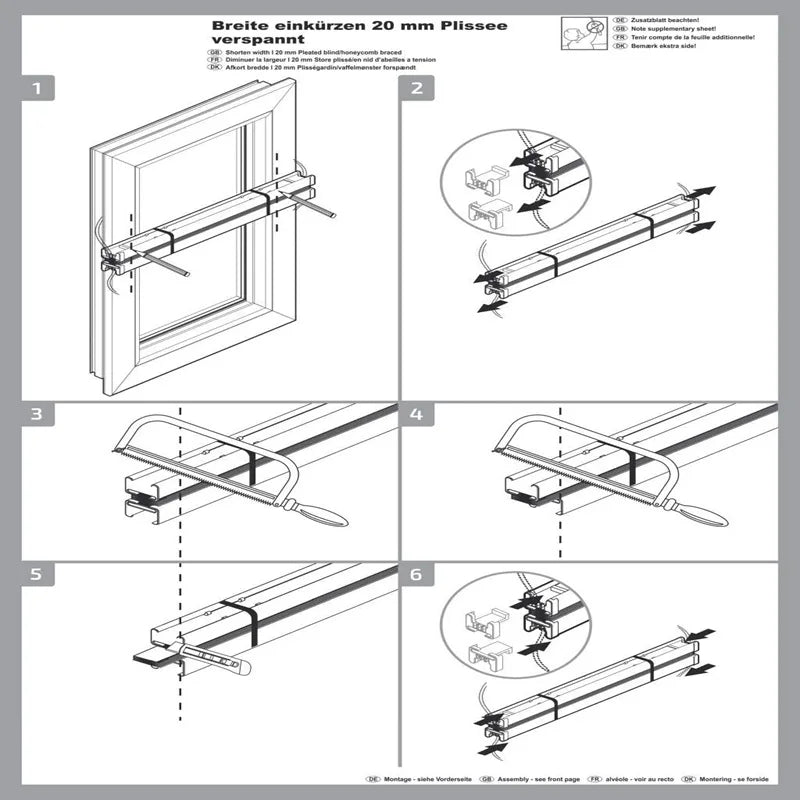 No-Drill Pleated Window Blind with Clamp Brackets | Indoor