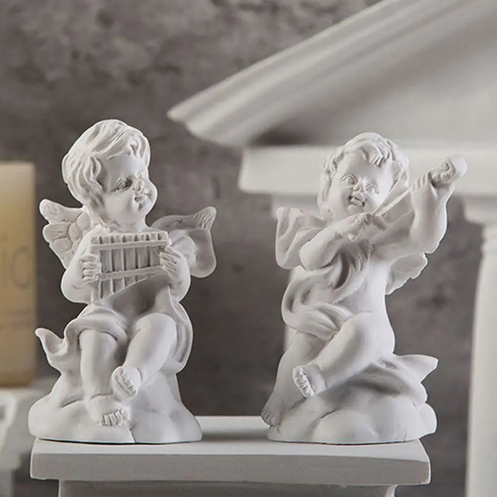 Mini Cupid Figurines Plaster Sculpture Greek Mythology Statue Nordic