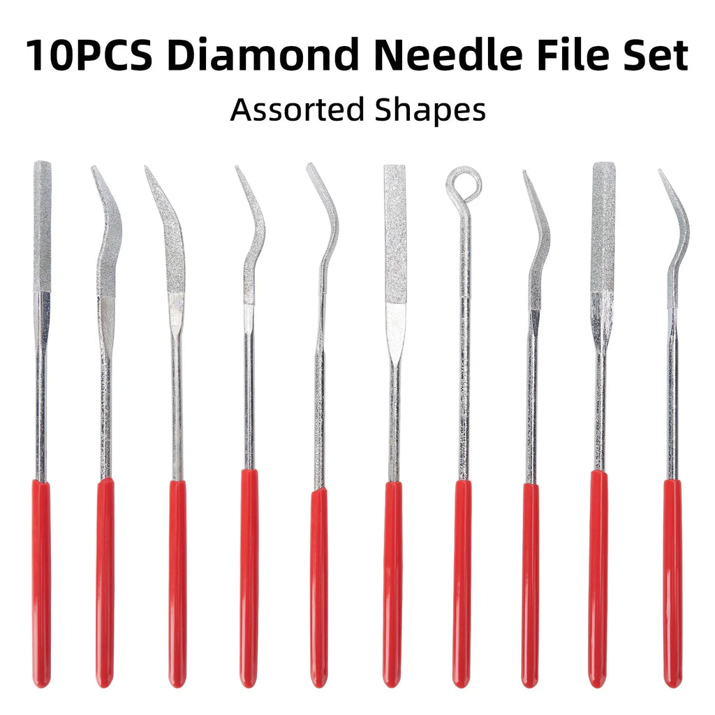 Diamond Needle File 3x140mm Mini Stone Glass Metal Carving Craft Hand