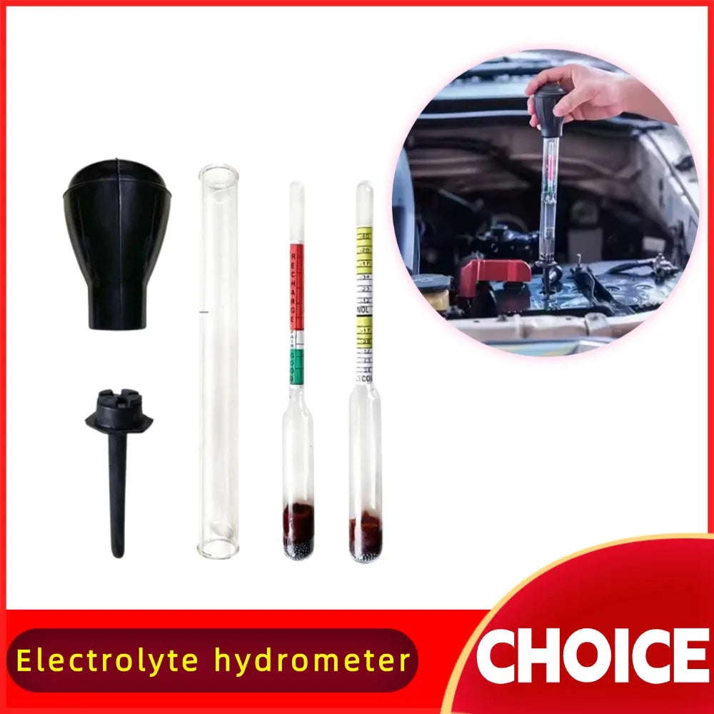 Battery Hydrometer 1.10–1.30 Electrolyte Acid Density Tester