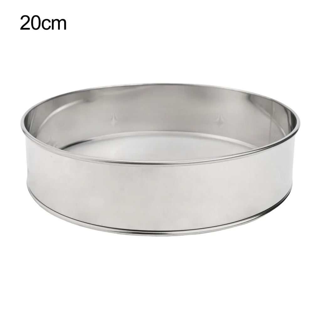 Stainless Steel DIY Flour Sieve Kitchen Fine Mesh Oil Strainer Sifter
