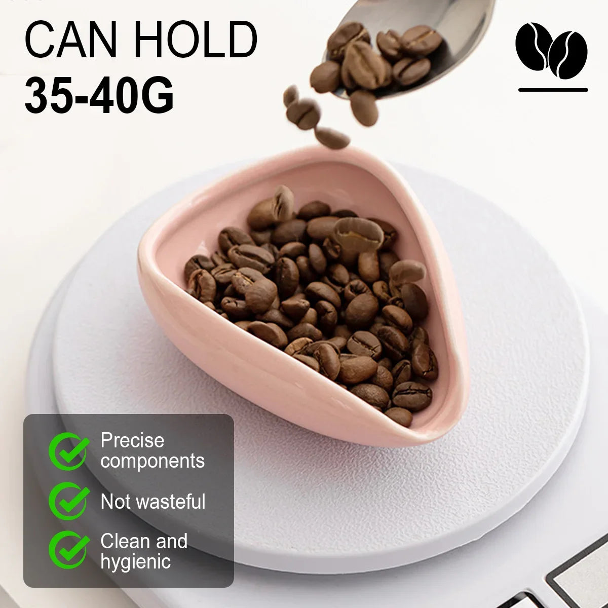 Coffee Bean Dosing Cup RDT Spray Bottle Bar Accessories Ceramic