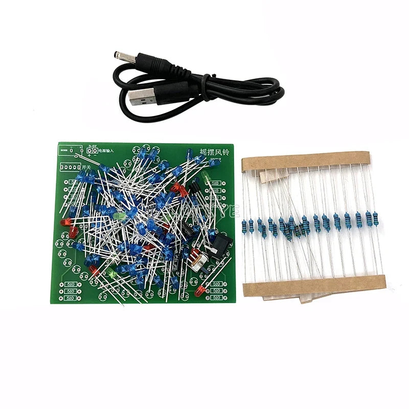 DIY LED Wind Chime Soldering Kit – DC 3-5V Electronics Project