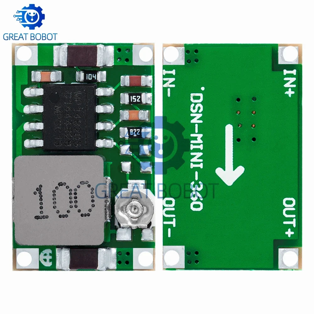 Mini360 DC-DC Buck Converter Step-Down Module 4.75–23V, 340KHz