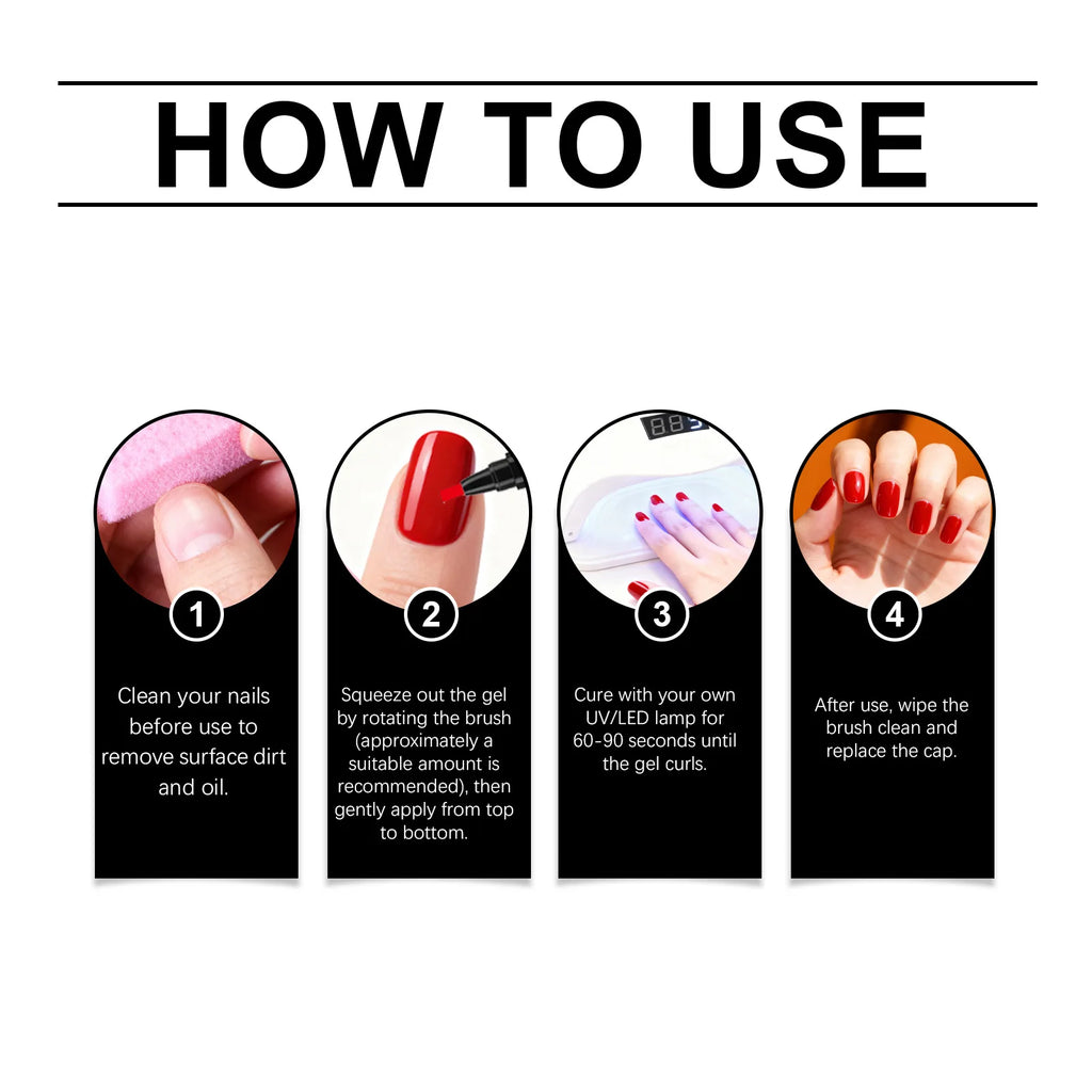 6-Color DIY Nail Art Pens – High Pigment & Waterproof Kit