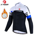 X-TIGER Men's Winter Thermal Fleece Cycling Jersey | Long Sleeve