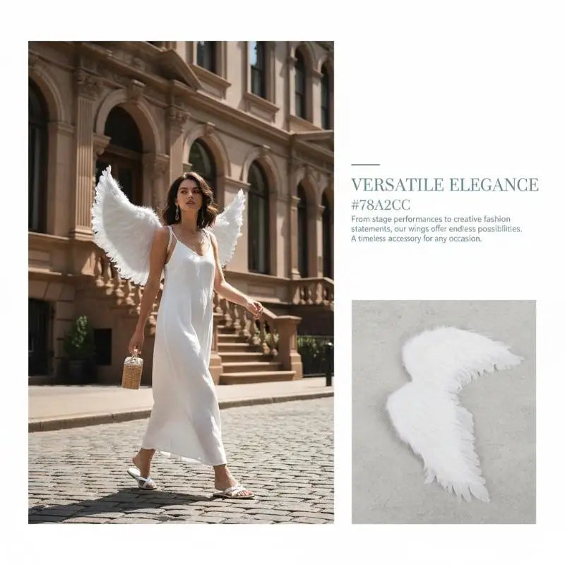 Kids White Angel Feather Wings – Costume & Carnival Party