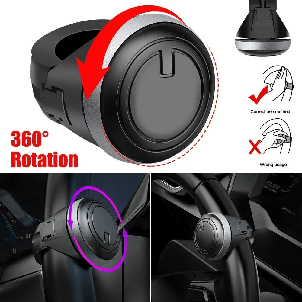360° Steering Wheel Spinner Knob | Universal Metal Bearing Ball