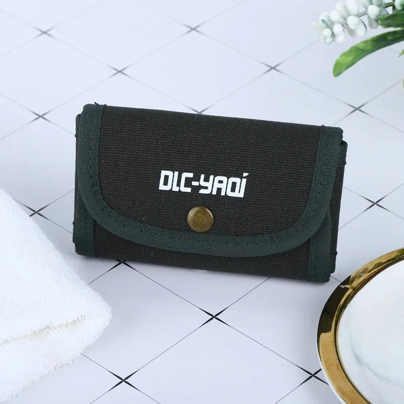 2026 YAQI Men's Travel Bag Pouch Dark Green Safety Razor Shaving