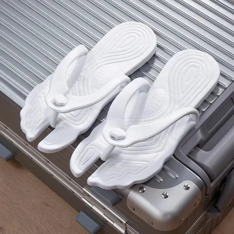 Foldable Travel Slippers – Portable Anti-Slip Hotel Flip Flops