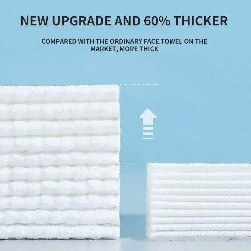 Disposable Face Towels Soft Non-Woven Cotton 50 Pack