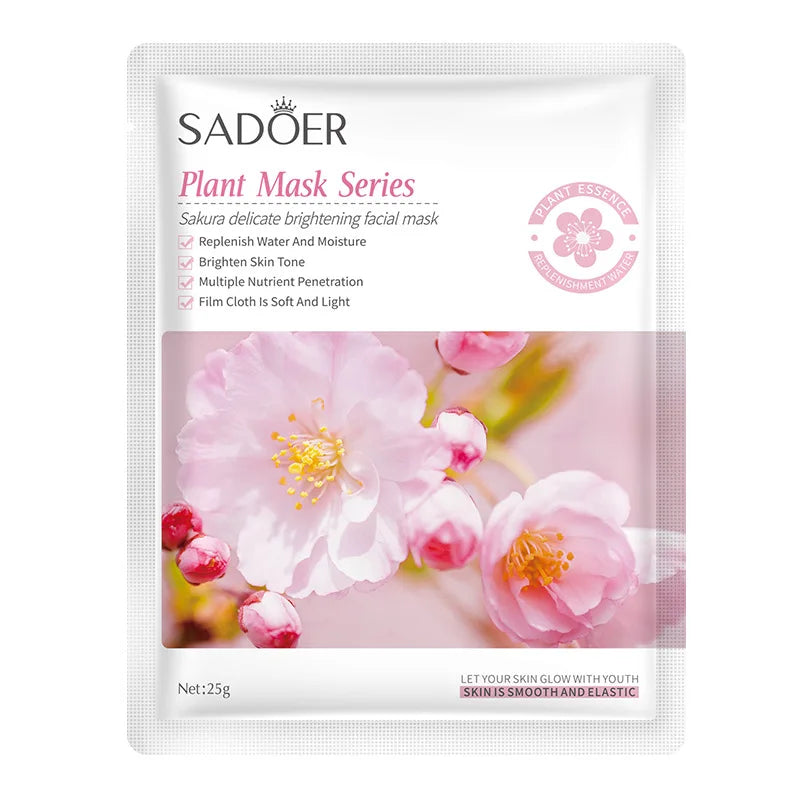 SADOER Sakura Brightening Facial Masks Moisturizing Soft Light