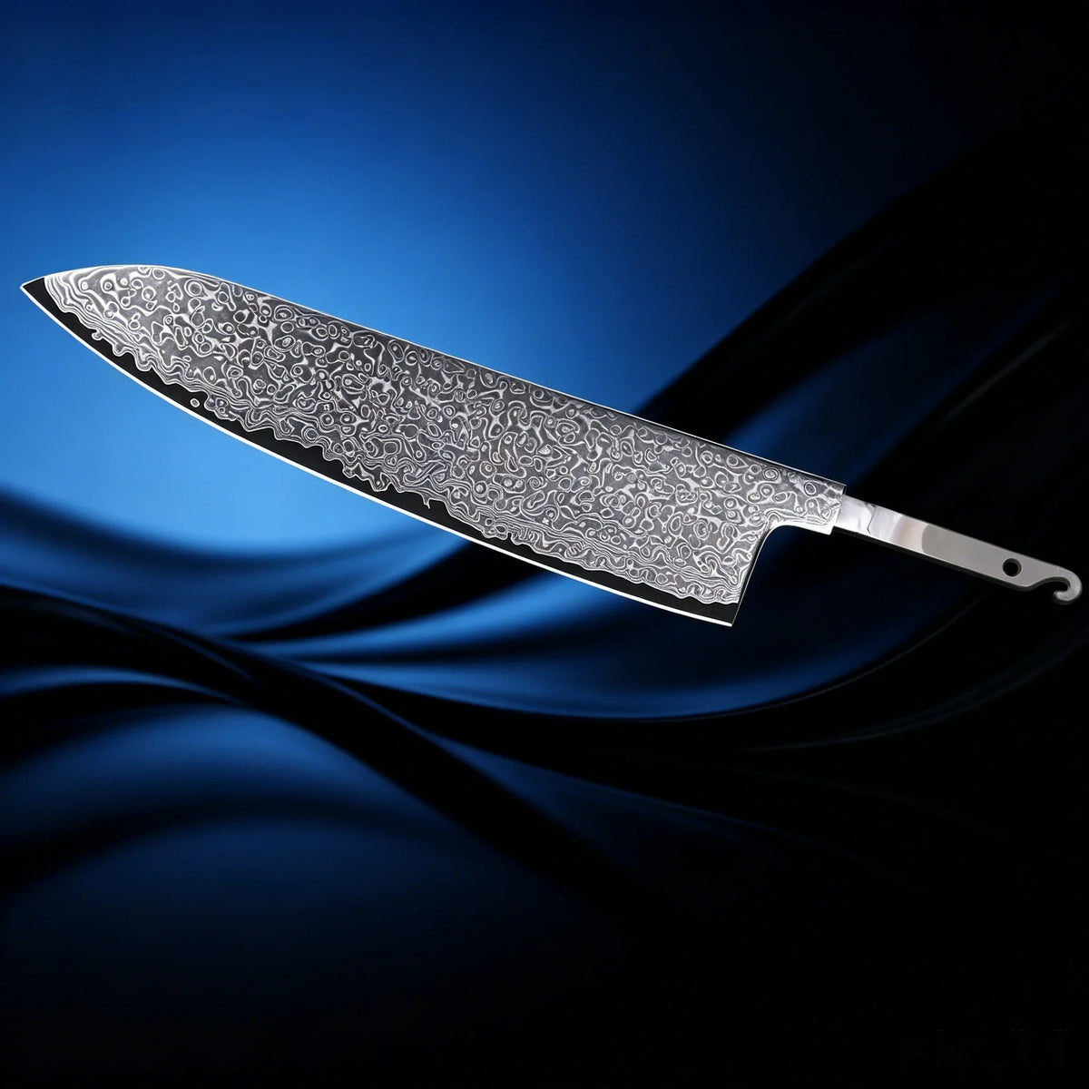 Hand Forged Damascus Steel Cleaver Blade – DIY No Handle
