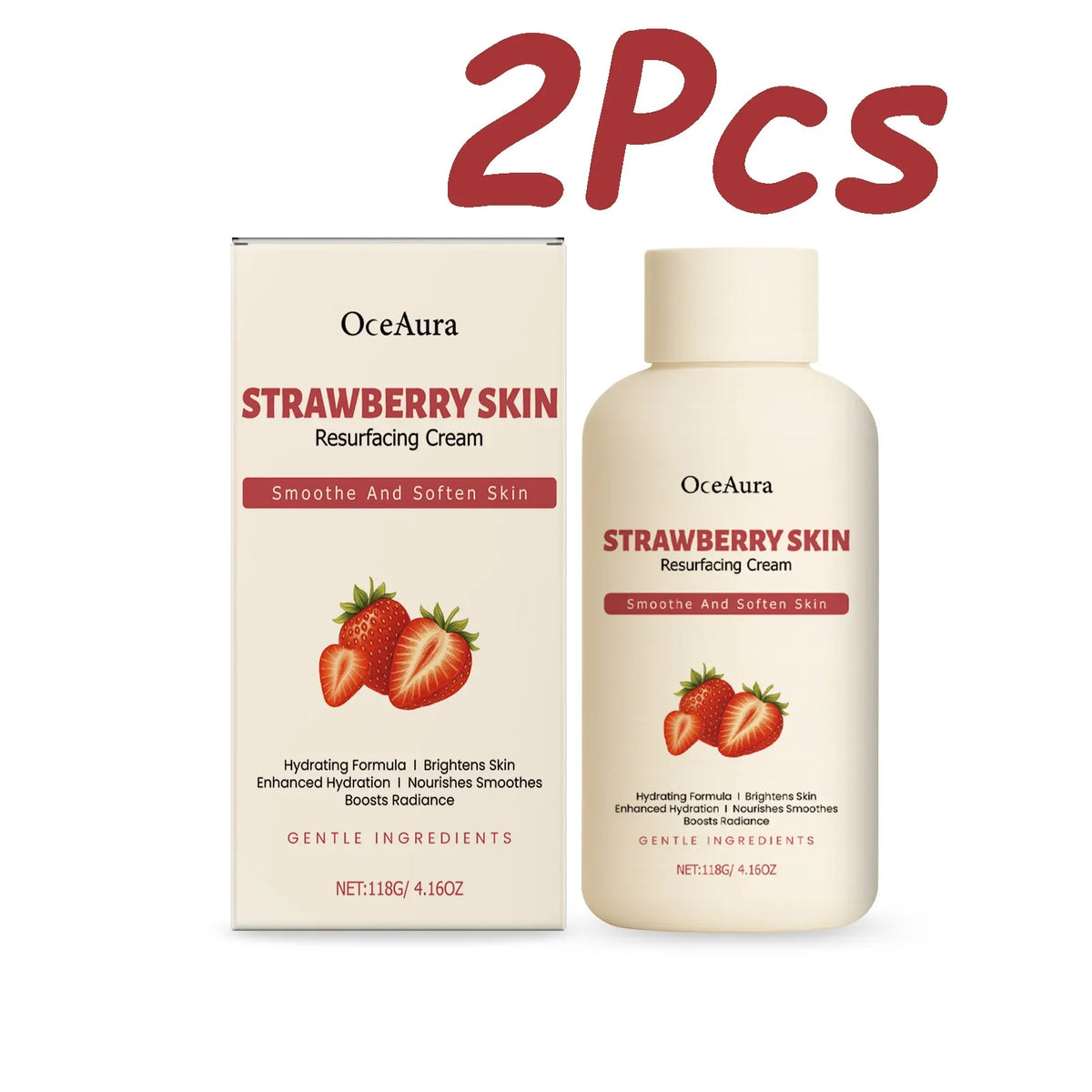 Strawberry Body Butter Cream – Brightening Deep Moisturizer