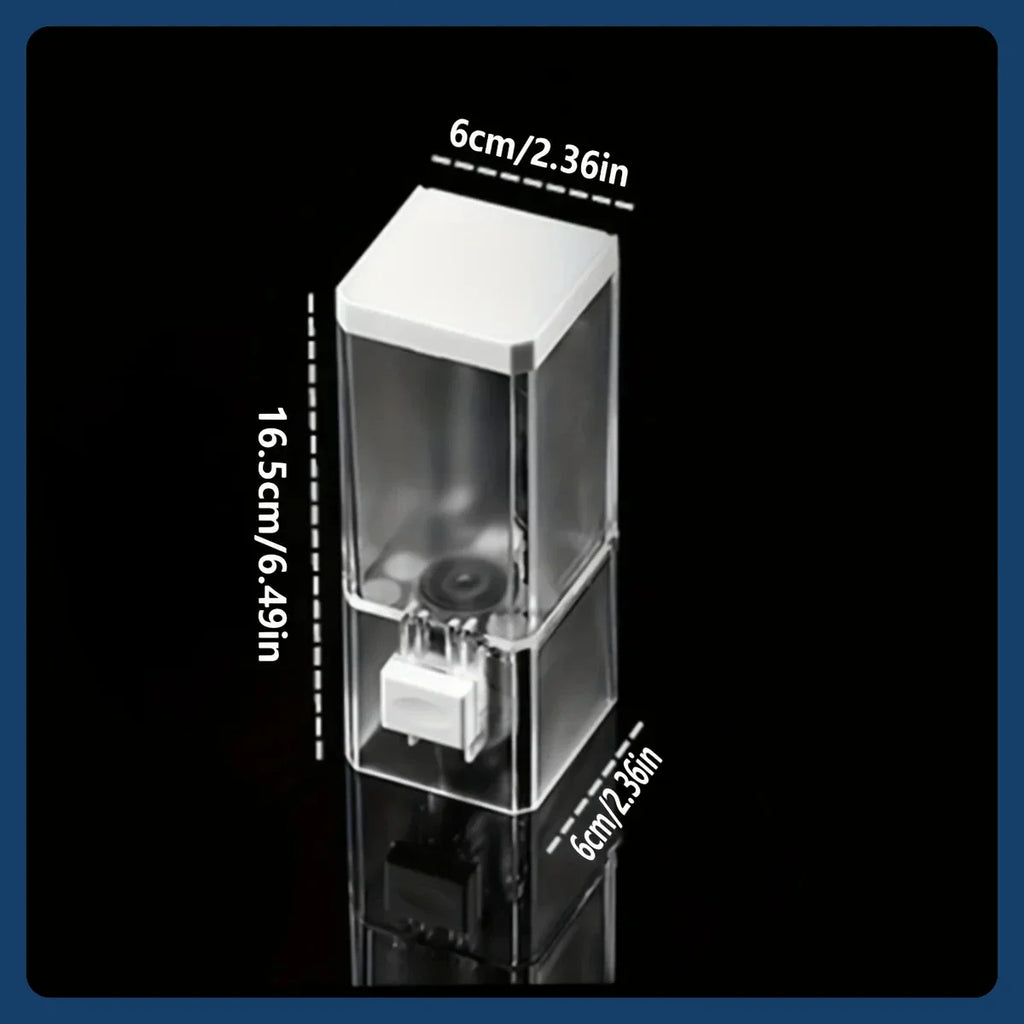 No-Drill Transparent Wall-Mounted Manual Soap Dispenser