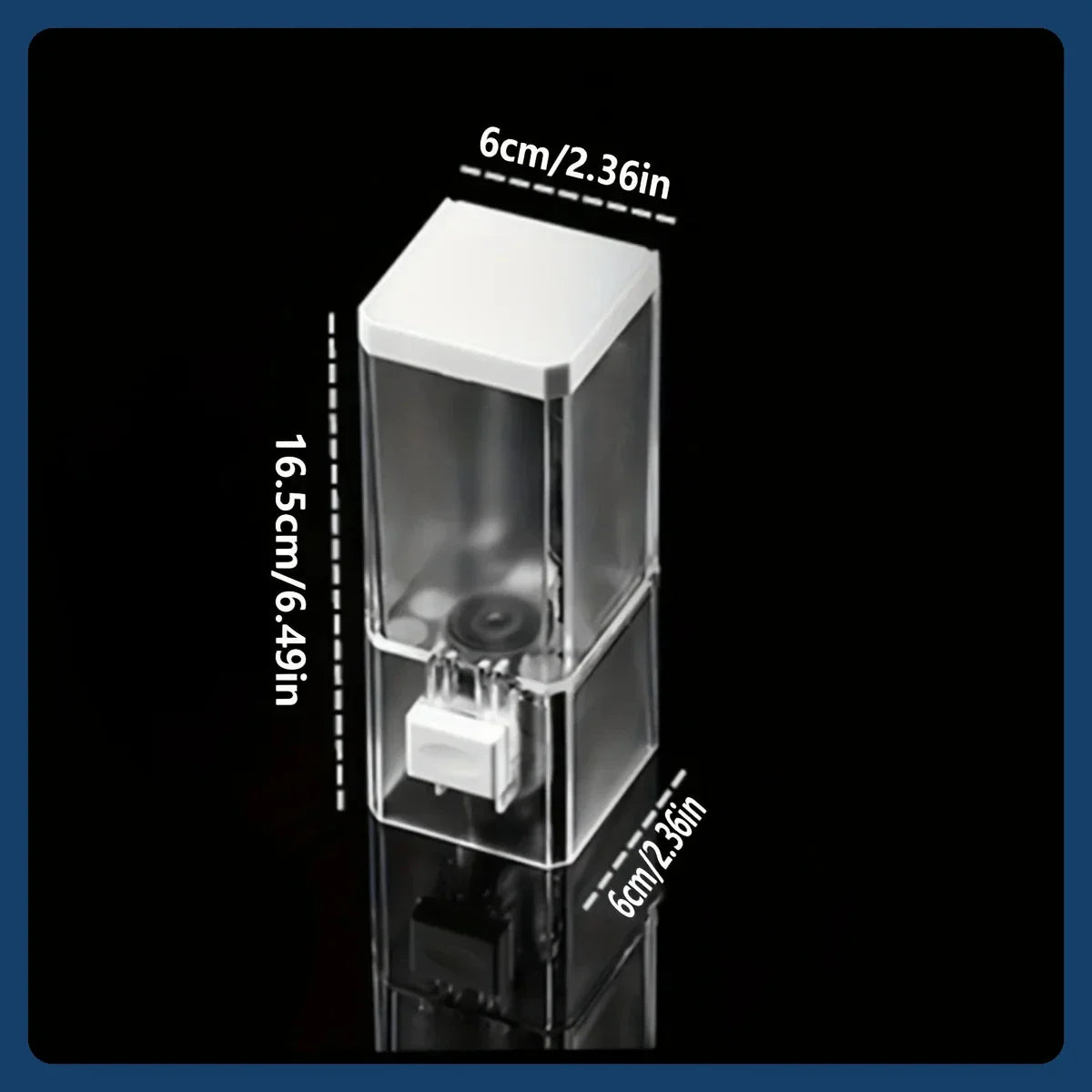 No-Drill Transparent Wall-Mounted Manual Soap Dispenser