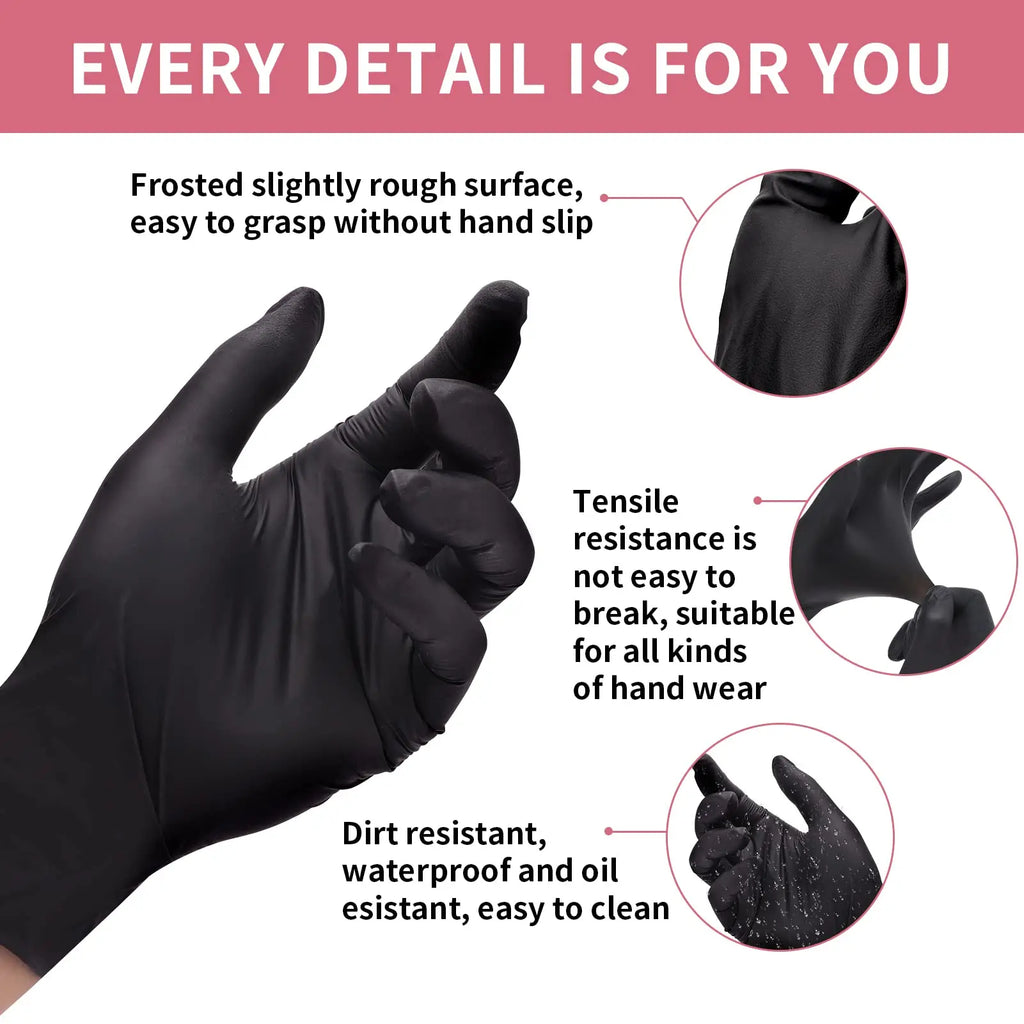 Professional Hair Dyeing Gloves & Brush Set – 3-Piece Kit