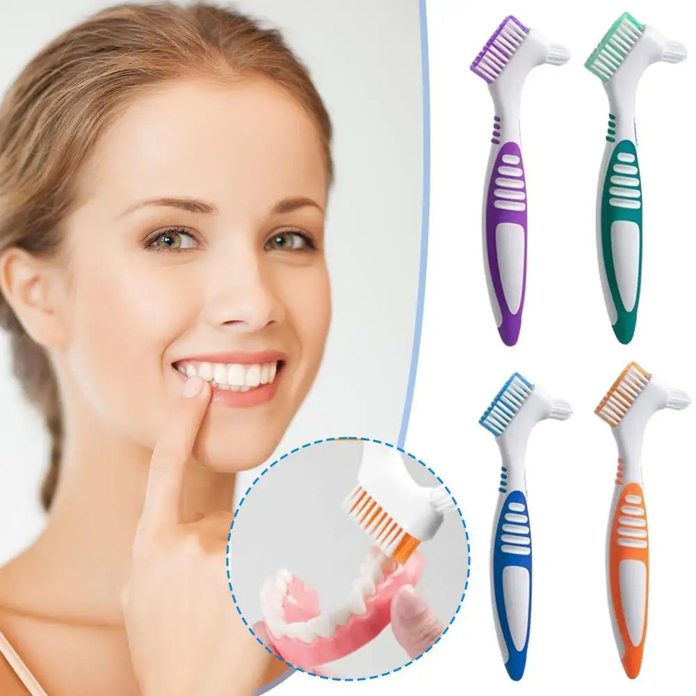 Double-Sided Denture & Retainer Cleaning Brush