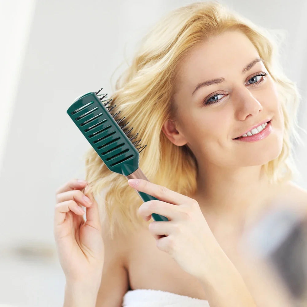 Anti-Static Hair Brush Set – Detangling, Oval & Vent