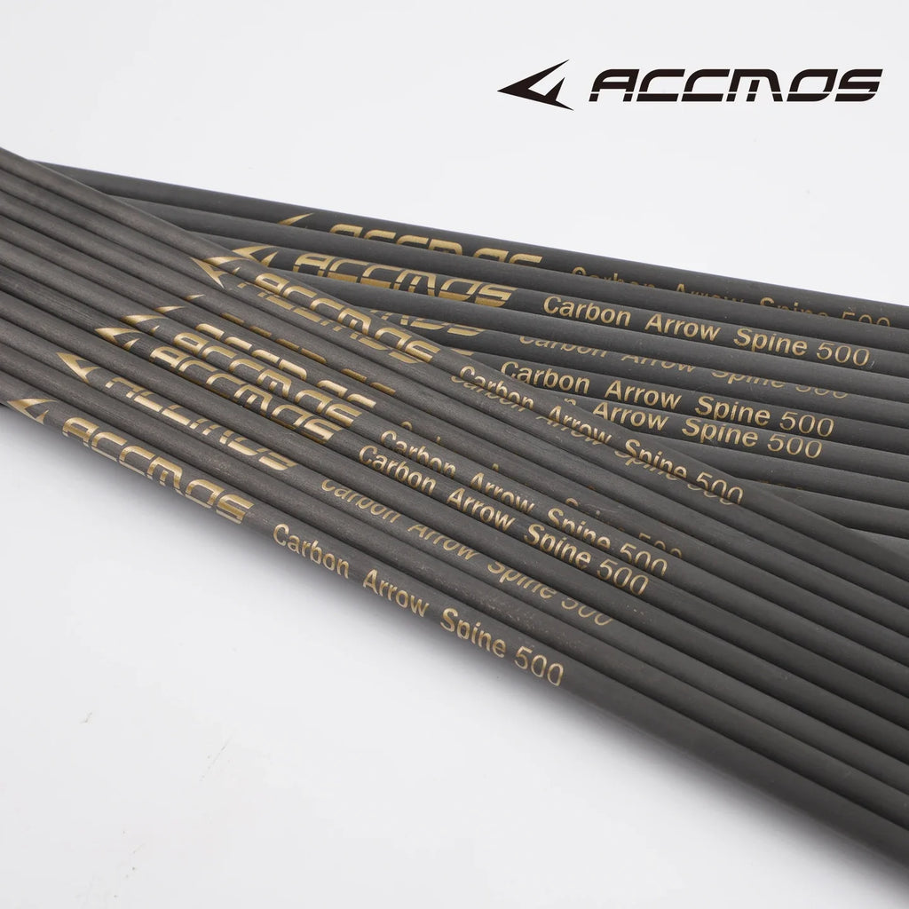 12 ACCMOS ID4 2 Pure Carbon Arrow Shaft Spine 350-1800 DIY Archery