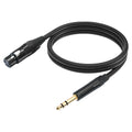 6.35mm TRS Male to XLR Female Balanced Audio Cable 1M/2M