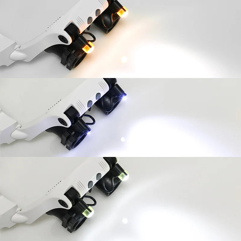 LED Illuminated Magnifying Glasses – Adjustable Loupe for Jewelers