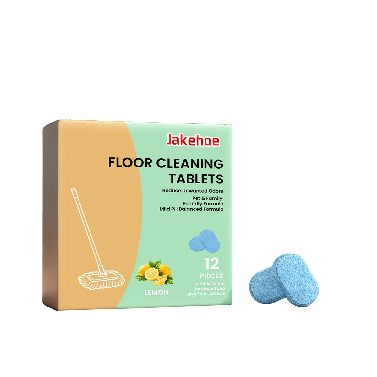 Jakehoe Dissolving Floor Cleaner Tablets – Deep Clean & Fresh Scent
