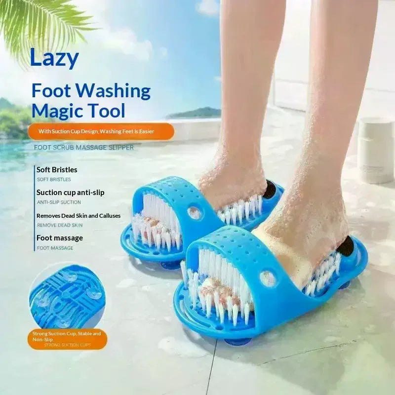 Shower Foot Scrubber with Pumice Stone & Suction Cups