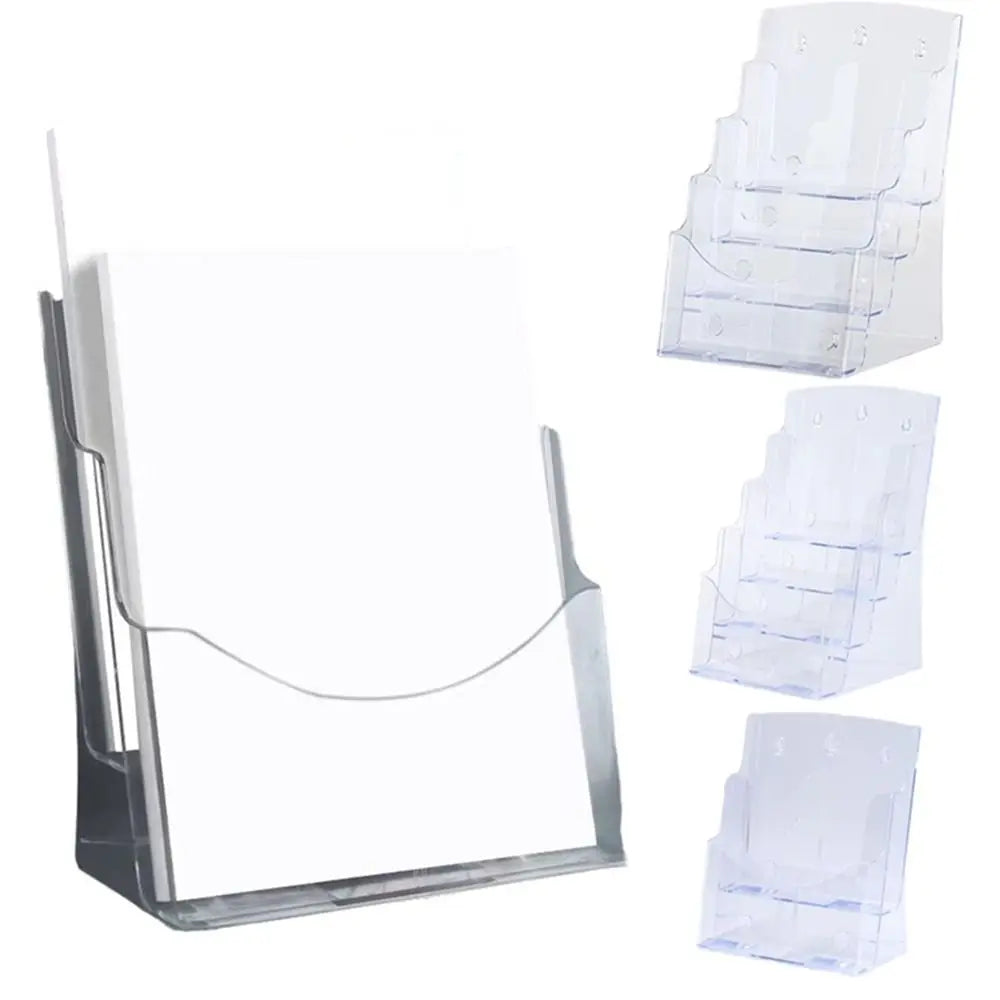 Clear Acrylic Brochure Holder A4/A5/A6 – 2/3/4 Tier Stand