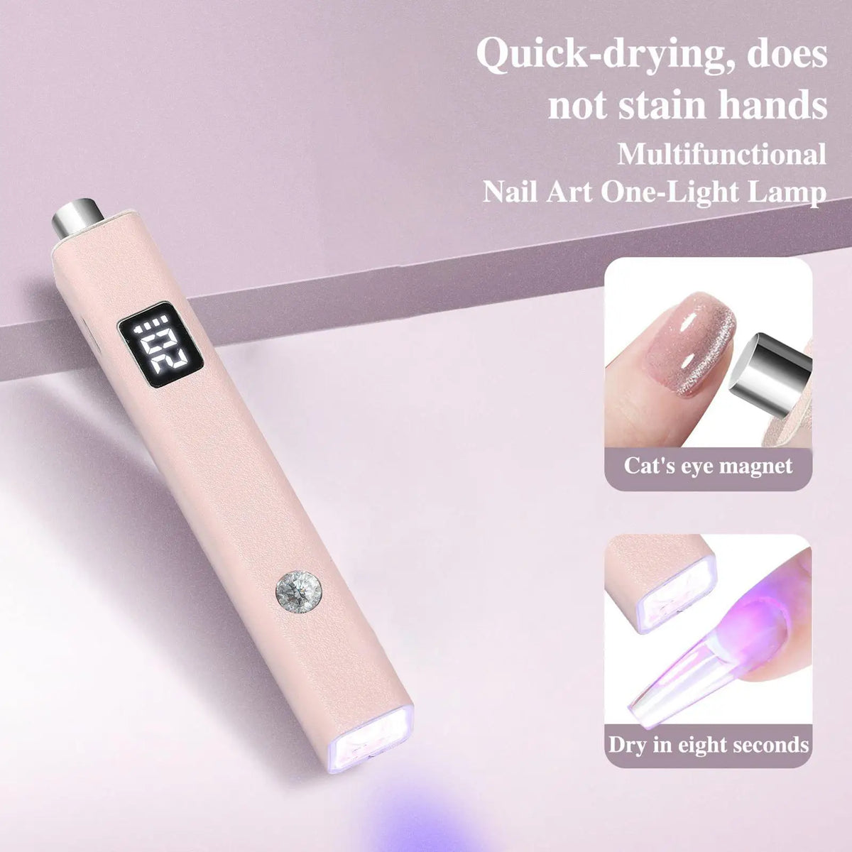 Mini UV Gel Nail Cure Lamp – Portable Rechargeable Flash Light