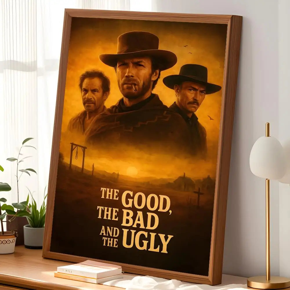 The Good The Bad & The Ugly HD PVC Self-Stick Wall Poster