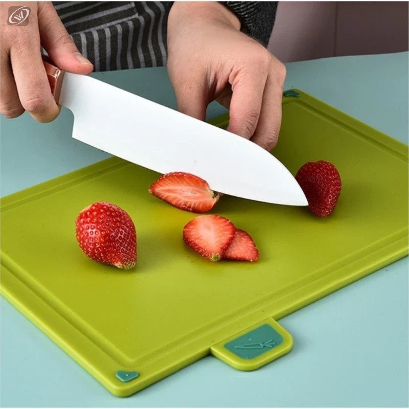 4-Piece Cutting Board Set with Holder – Non-Slip & Colour-Coded