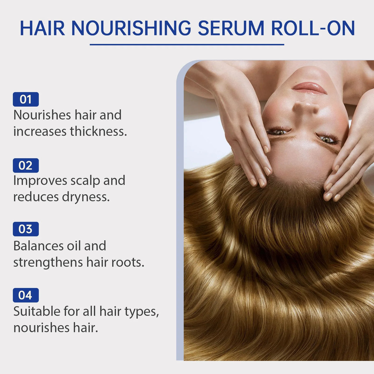 HOEGOA Rosemary Hair Growth Roller Serum | Scalp Essence 25ml