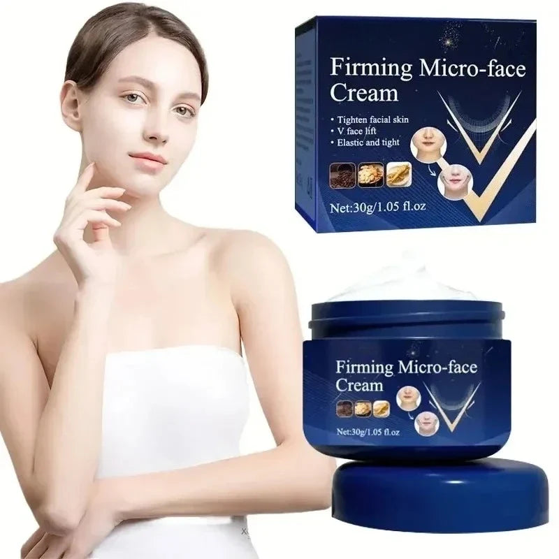 Firming Micro Face Cream Moisturize Tighten Skin Remove Double Chin